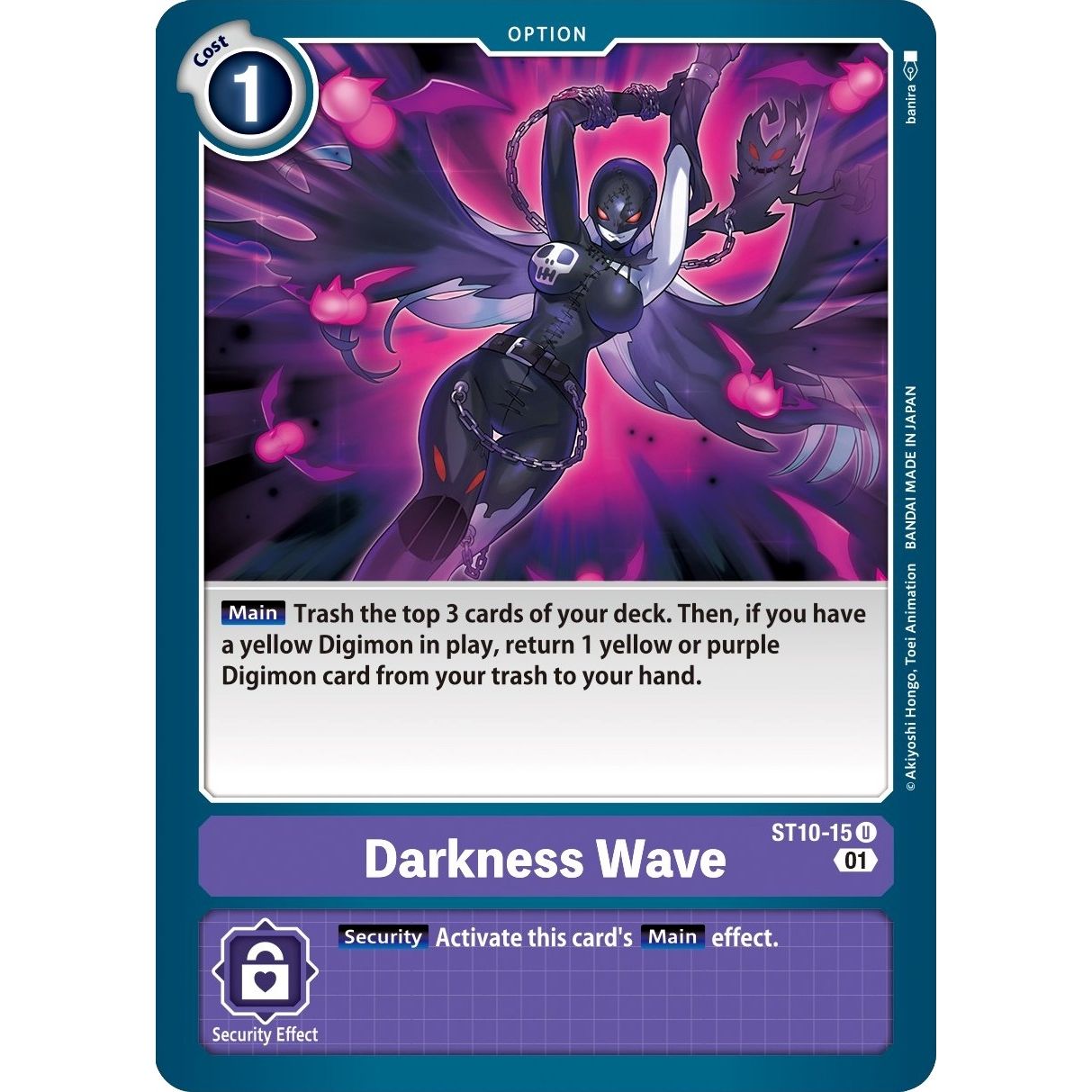Image for Darkness Wave (ST10-15 U) (ST-10) - Digimon Card Game
