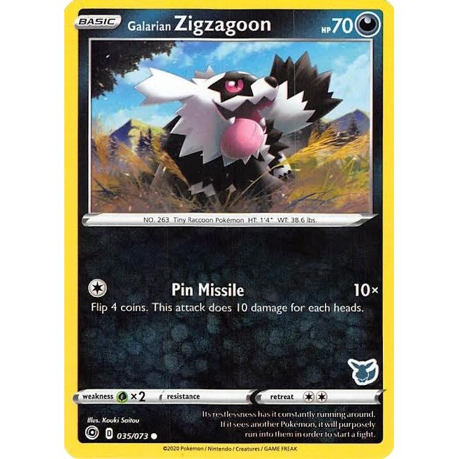 Image for Galarian Zigzagoon - 035/073 (Eevee Stamped) (035/073) (BA22) - Pokemon