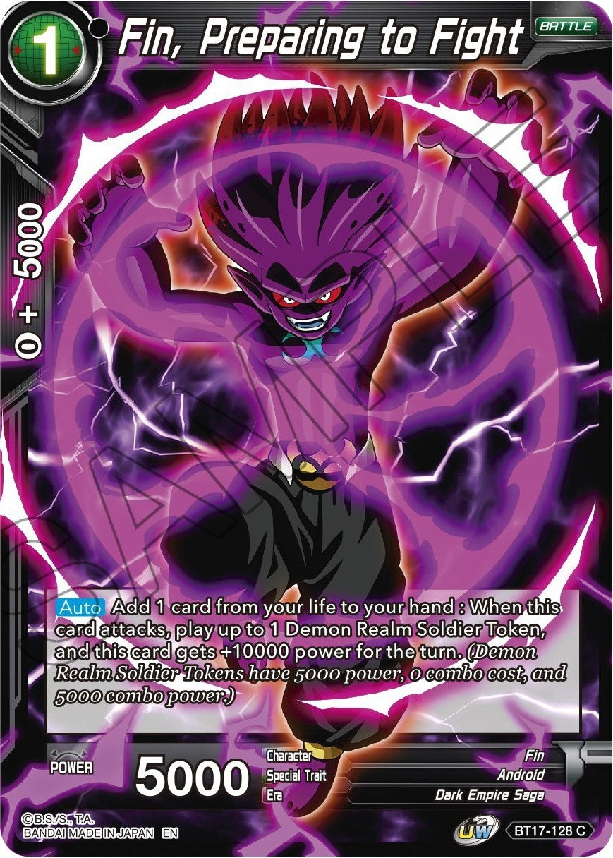 Image for Fin, Preparing to Fight (BT17-128) (DBS-B17) - Dragon Ball Super: Masters