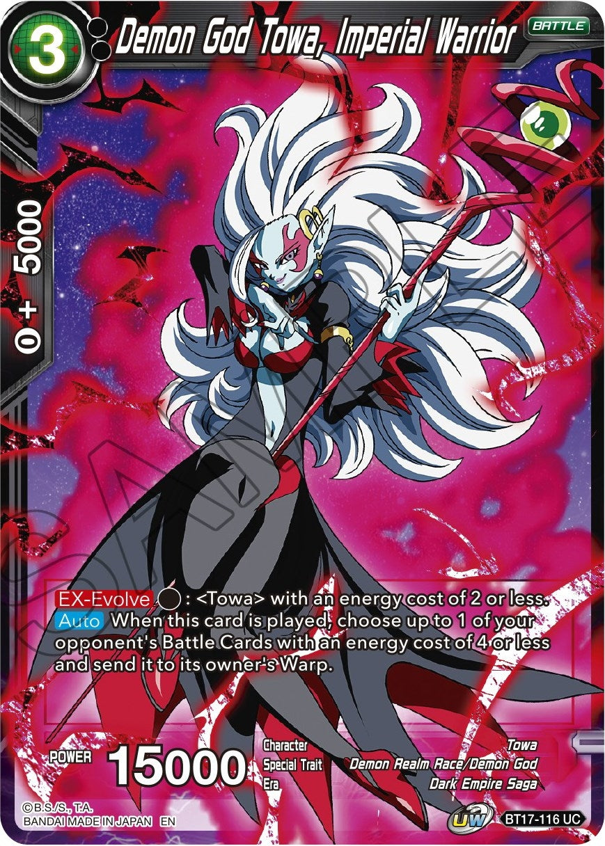 Image for Demon God Towa, Imperial Warrior (BT17-116) (DBS-B17) - Dragon Ball Super: Masters
