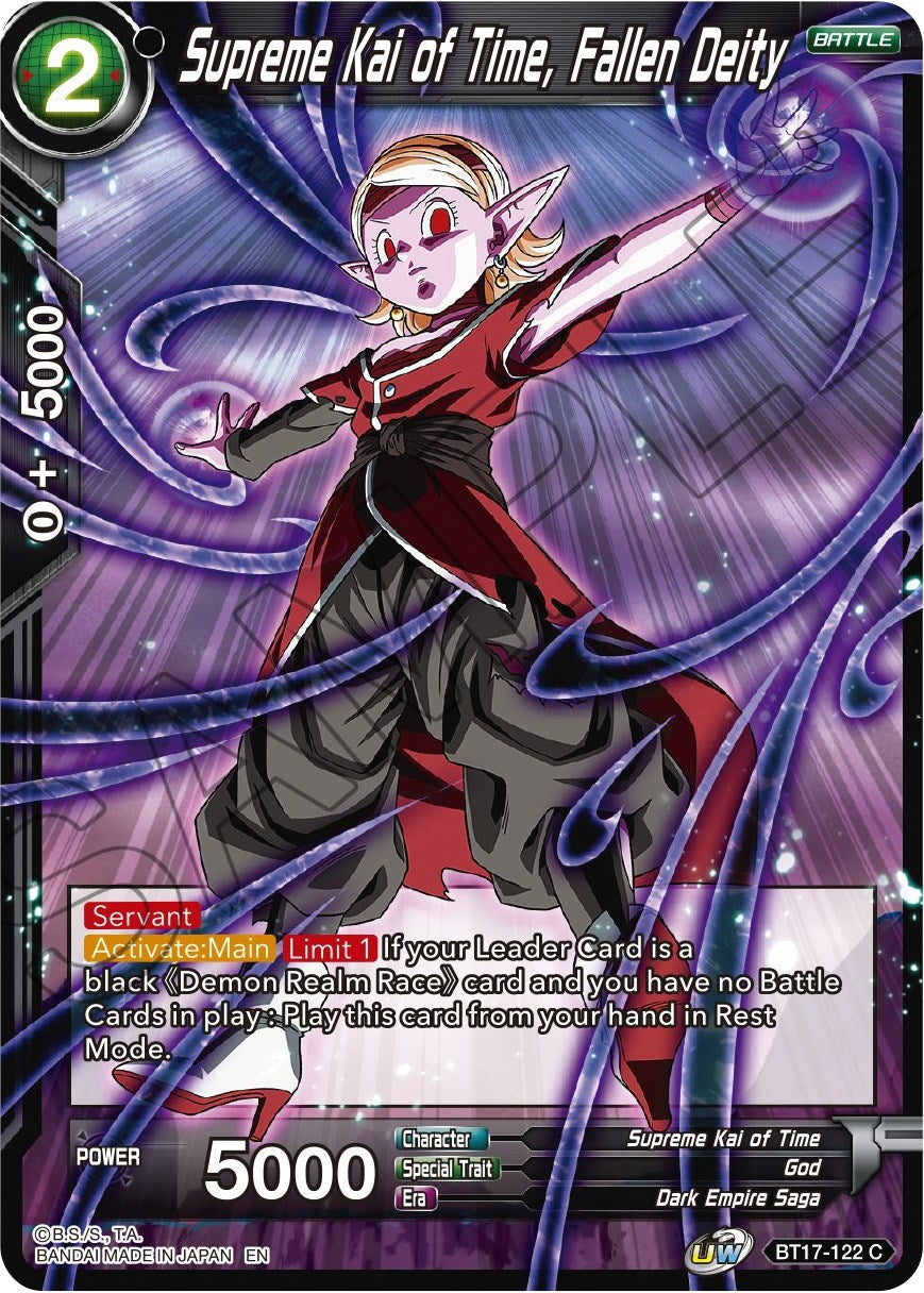 Image for Supreme Kai of Time, Fallen Deity (BT17-122) (DBS-B17) - Dragon Ball Super: Masters