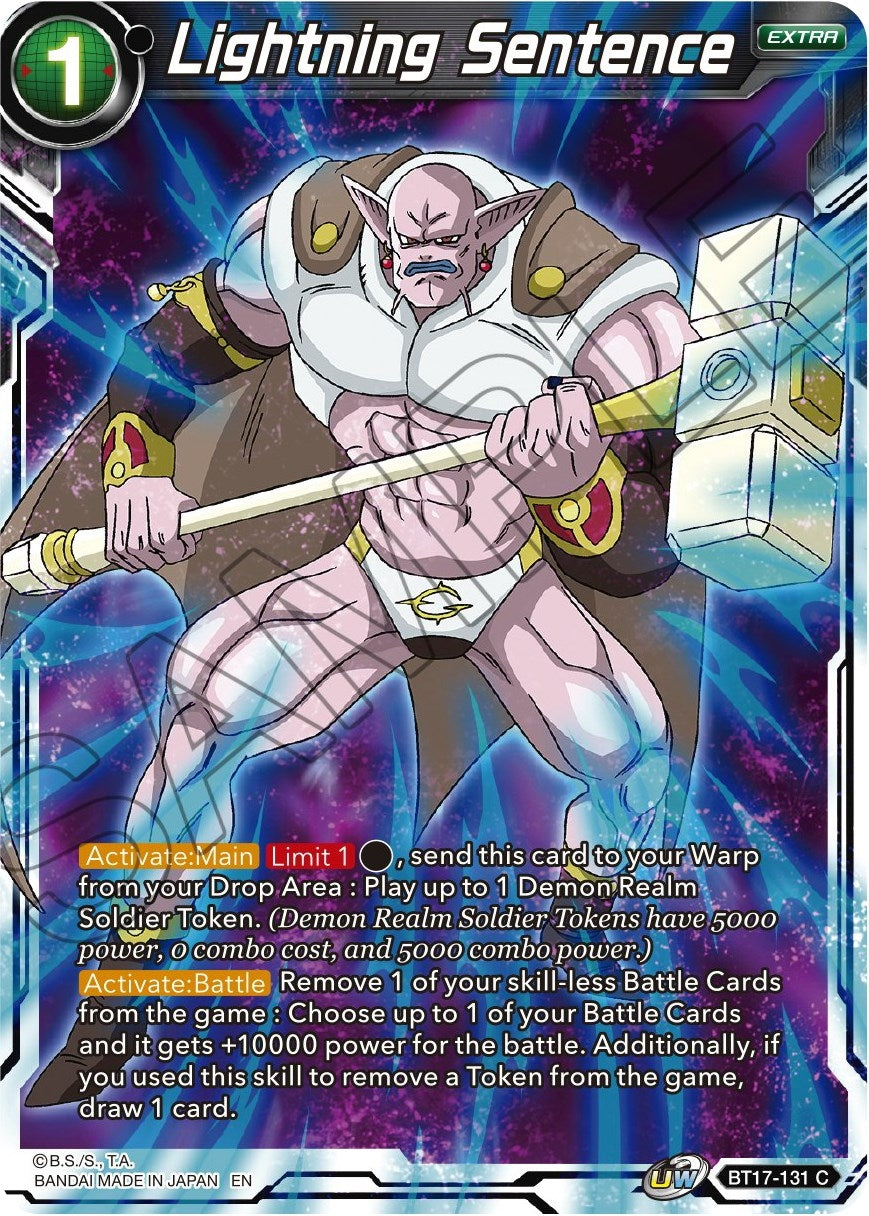Image for Lightning Sentence (BT17-131) (DBS-B17) - Dragon Ball Super: Masters