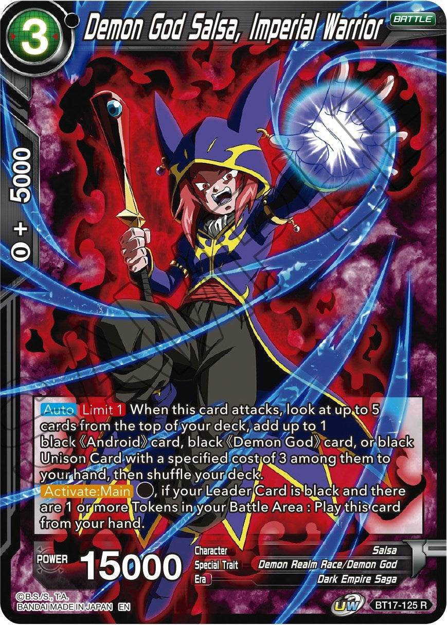 Image for Demon God Salsa, Imperial Warrior (BT17-125) (DBS-B17) - Dragon Ball Super: Masters