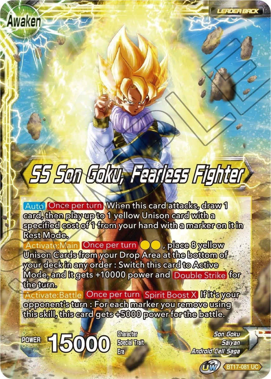 Image for Son Goku // SS Son Goku, Fearless Fighter (BT17-081) (DBS-B17) - Dragon Ball Super: Masters