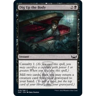 Image for Dig Up the Body (76) (SNC) - Magic: The Gathering