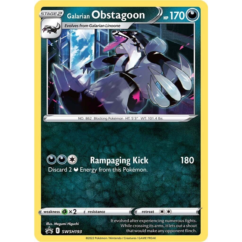 Image for Galarian Obstagoon - SWSH193 (SWSH193) (SWSD) - Pokemon