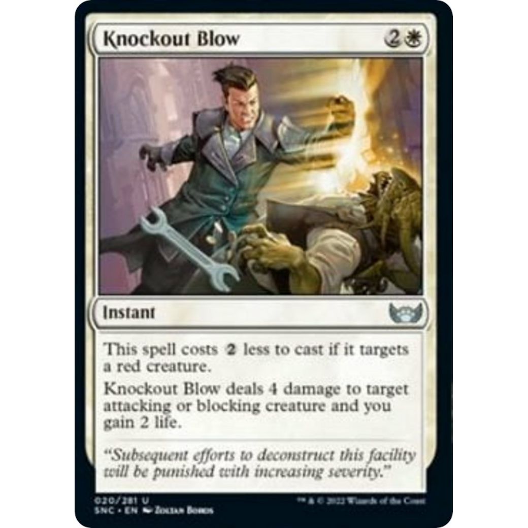 Image for Knockout Blow (20) (SNC) - Magic: The Gathering
