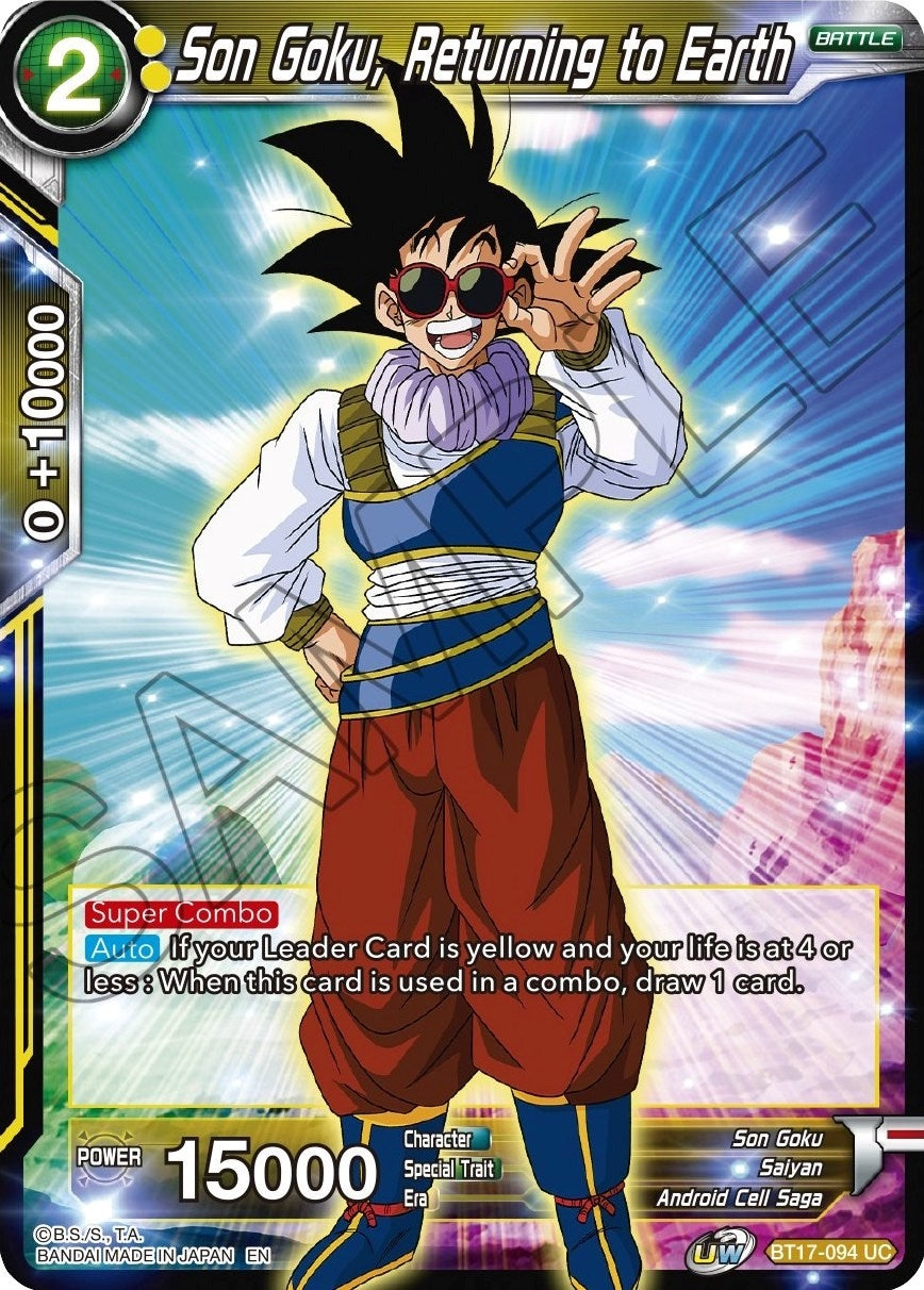 Image for Son Goku, Returning to Earth (BT17-094) (DBS-B17) - Dragon Ball Super: Masters