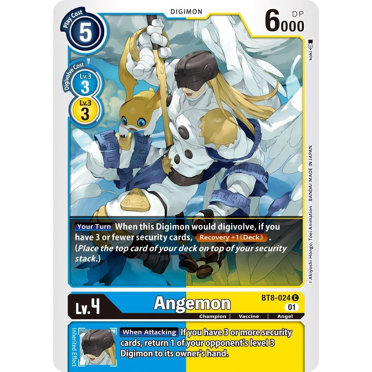 Image for Angemon (BT8-024 C) (BT08) - Digimon Card Game