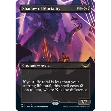 Image for Shadow of Mortality (Borderless) (287) (SNC) - Magic: The Gathering