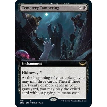 Image for Cemetery Tampering (Extended Art) (418) (SNC) - Magic: The Gathering