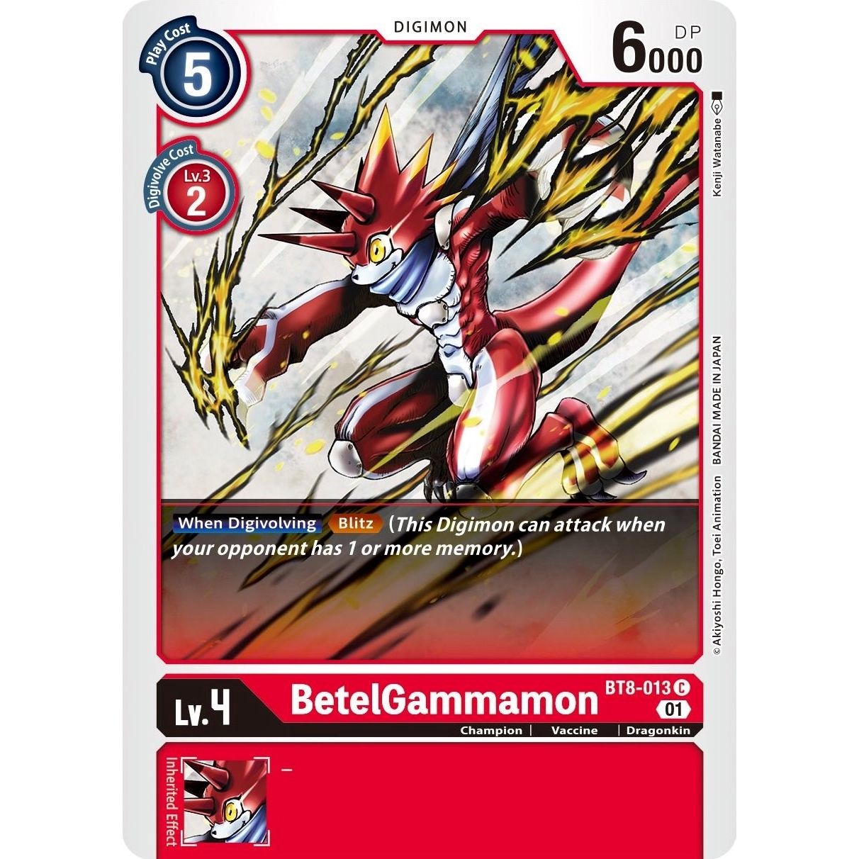 Image for BetelGammamon (BT8-013 C) (BT08) - Digimon Card Game