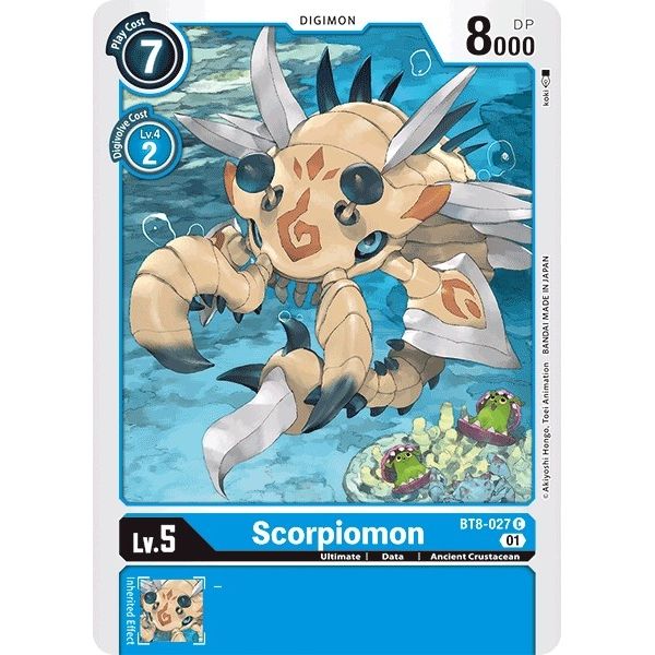 Image for Scorpiomon (BT8-027 C) (BT08) - Digimon Card Game