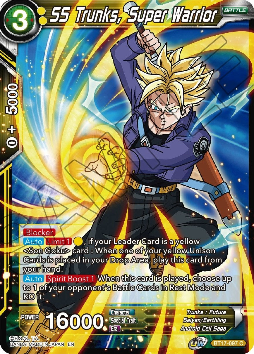 Image for SS Trunks, Super Warrior (BT17-097) (DBS-B17) - Dragon Ball Super: Masters