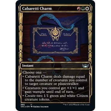 Image for Cabaretti Charm (Gilded Foil) (365) (SNC) - Magic: The Gathering