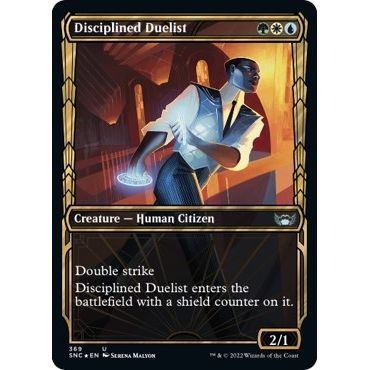 Image for Disciplined Duelist (Gilded Foil) (369) (SNC) - Magic: The Gathering