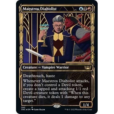 Image for Maestros Diabolist (Gilded Foil) (383) (SNC) - Magic: The Gathering