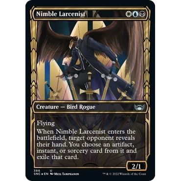 Image for Nimble Larcenist (Gilded Foil) (386) (SNC) - Magic: The Gathering