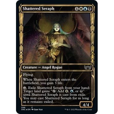 Image for Shattered Seraph (Gilded Foil) (398) (SNC) - Magic: The Gathering
