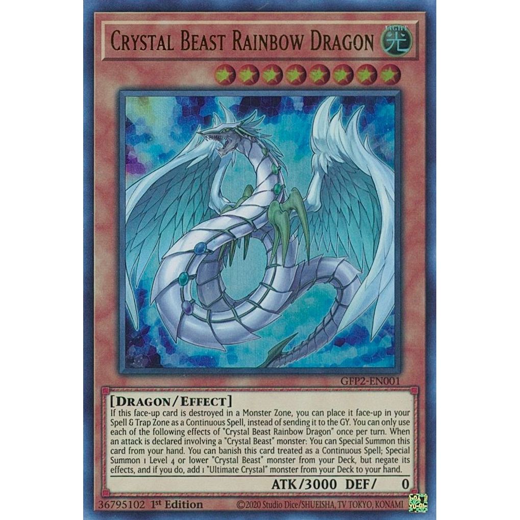 Image for Crystal Beast Rainbow Dragon (GFP2-EN001) (GFP2) - YuGiOh