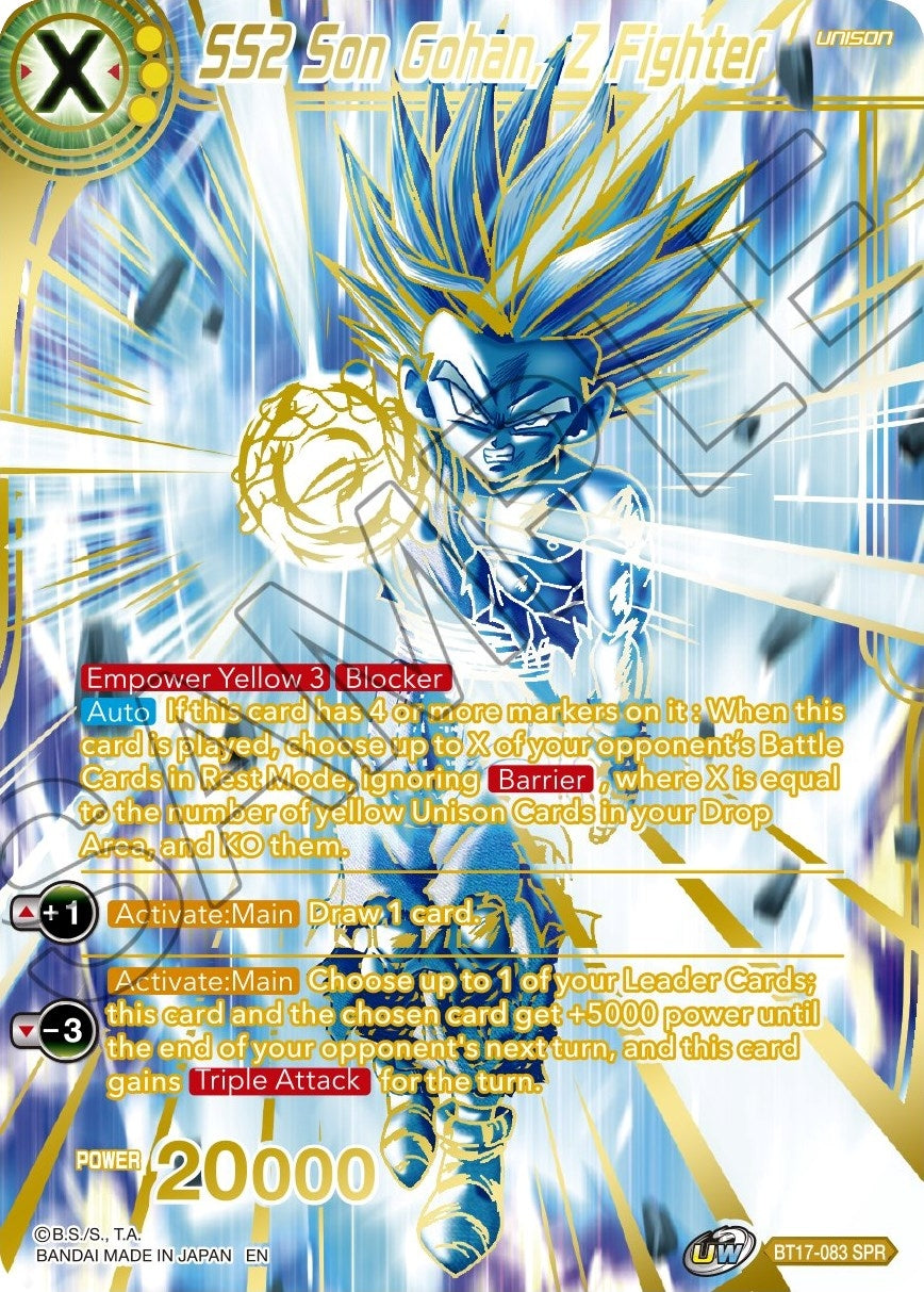 Image for SS2 Son Gohan, Z Fighter (SPR) (BT17-083) (DBS-B17) - Dragon Ball Super: Masters