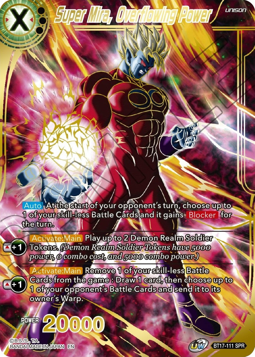 Image for Super Mira, Overflowing Power (SPR) (BT17-111) (DBS-B17) - Dragon Ball Super: Masters