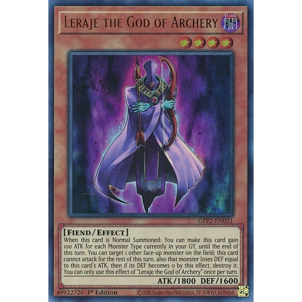 Image for Leraje the God of Archery (GFP2-EN031) (GFP2) - YuGiOh