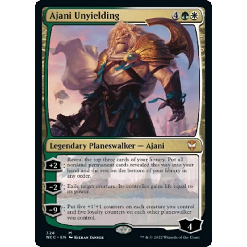 Image for Ajani Unyielding (324) (NCC) - Magic: The Gathering