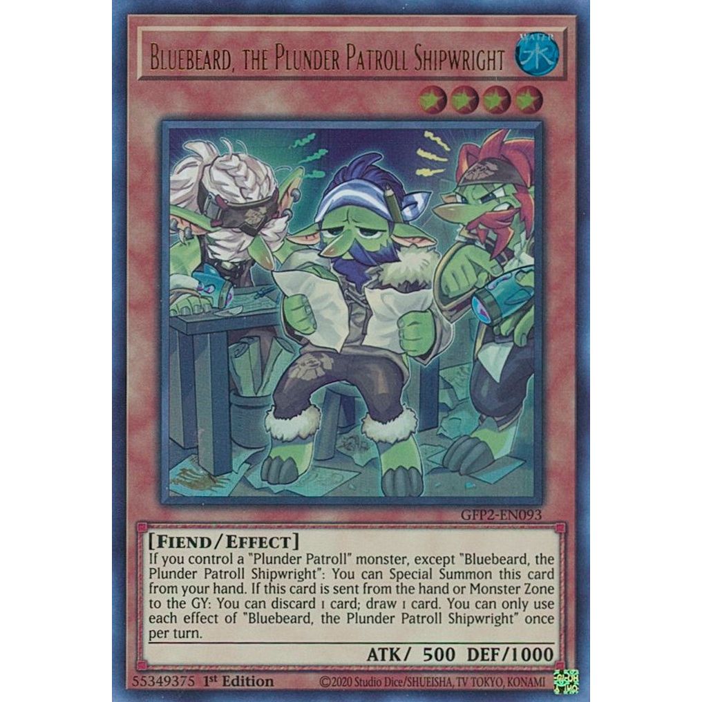 Image for Bluebeard, the Plunder Patroll Shipwright (GFP2-EN093) (GFP2) - YuGiOh
