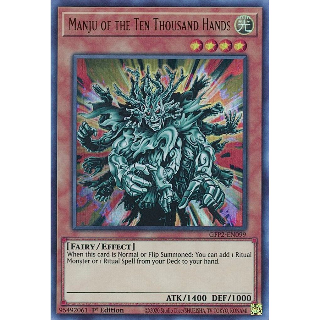 Image for Manju of the Ten Thousand Hands (GFP2-EN099) (GFP2) - YuGiOh