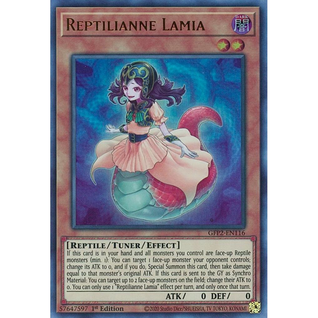 Image for Reptilianne Lamia (GFP2-EN116) (GFP2) - YuGiOh