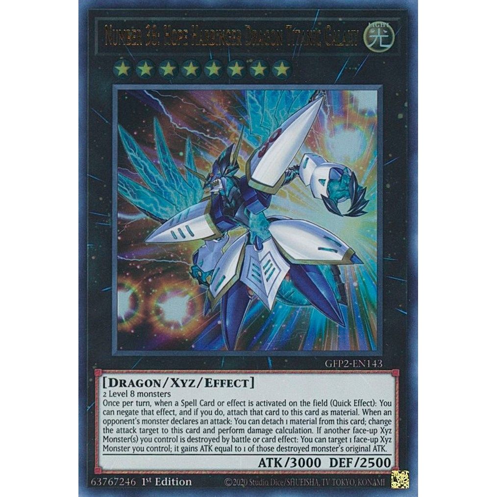 Image for Number 38: Hope Harbinger Dragon Titanic Galaxy (GFP2-EN143) (GFP2) - YuGiOh