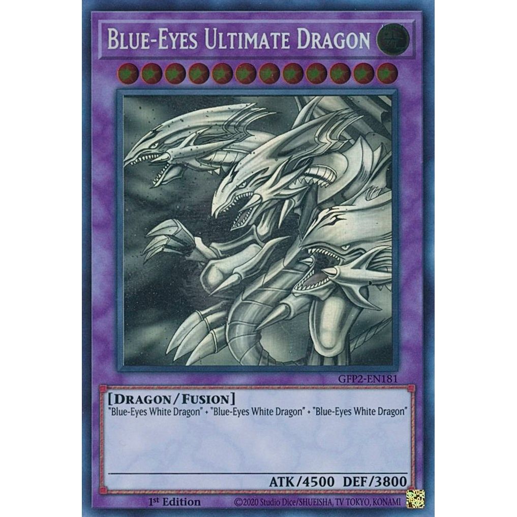 Image for Blue-Eyes Ultimate Dragon (Ghost Rare) (GFP2-EN181) (GFP2) - YuGiOh