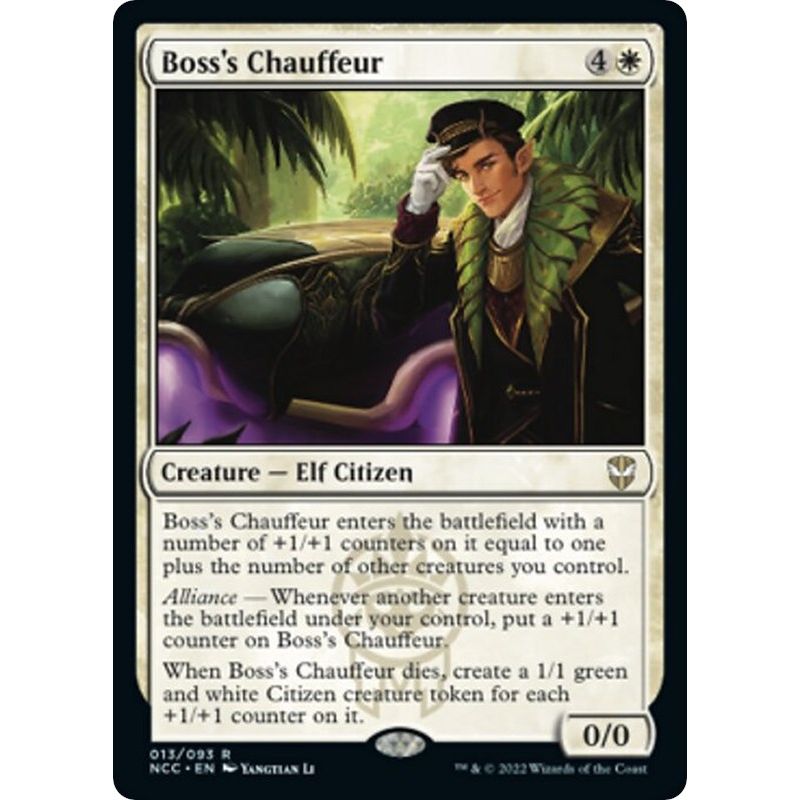 Image for Boss's Chauffeur (13) (NCC) - Magic: The Gathering
