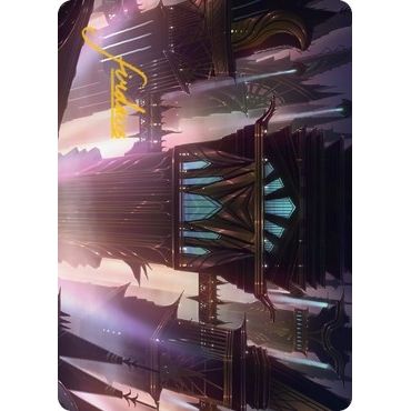 Image for Skybridge Towers Art Card (Gold-Stamped Signature) (37) (ASSNC) - Magic: The Gathering