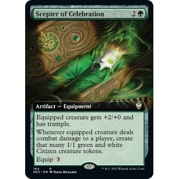 Image for Scepter of Celebration (Extended Art) (164) (NCC) - Magic: The Gathering