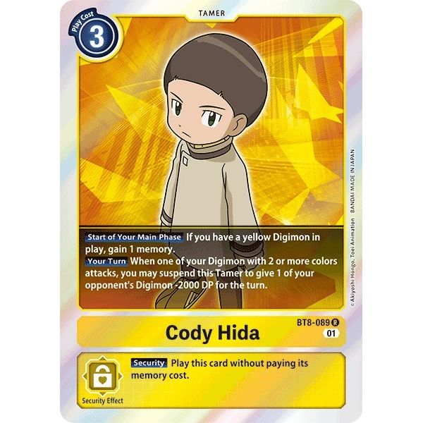 Image for Cody Hida (BT8-089 R) (BT08) - Digimon Card Game