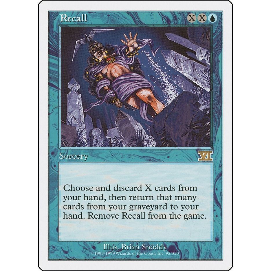 Image for Recall (92) (6ED) - Magic: The Gathering