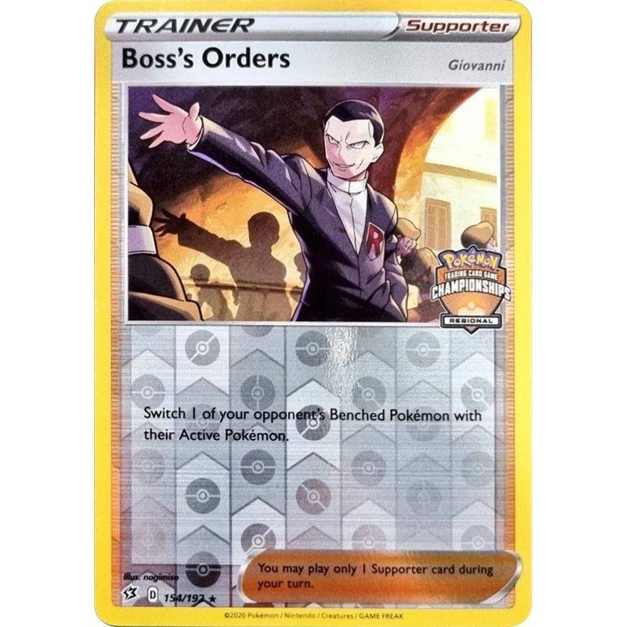 Image for Boss's Orders - 154/192 (Regional Championships) (154/192) (PR) - Pokemon