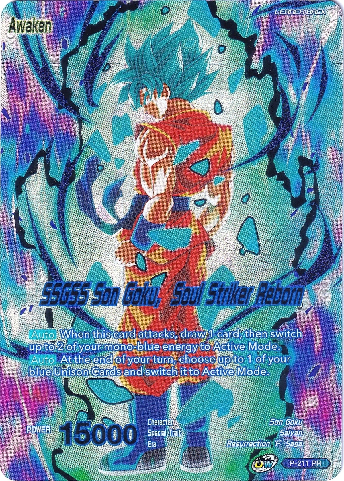 Image for Super Saiyan God Son Goku // SSGSS Son Goku, Soul Striker Reborn (P-211) (CSV2) - Dragon Ball Super: Masters