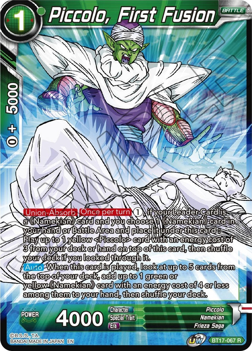 Image for Piccolo, First Fusion (BT17-067) (DBS-B17) - Dragon Ball Super: Masters