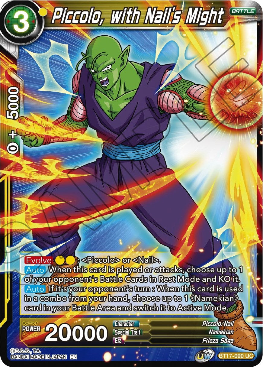 Image for Piccolo, with Nail's Might (BT17-090) (DBS-B17) - Dragon Ball Super: Masters