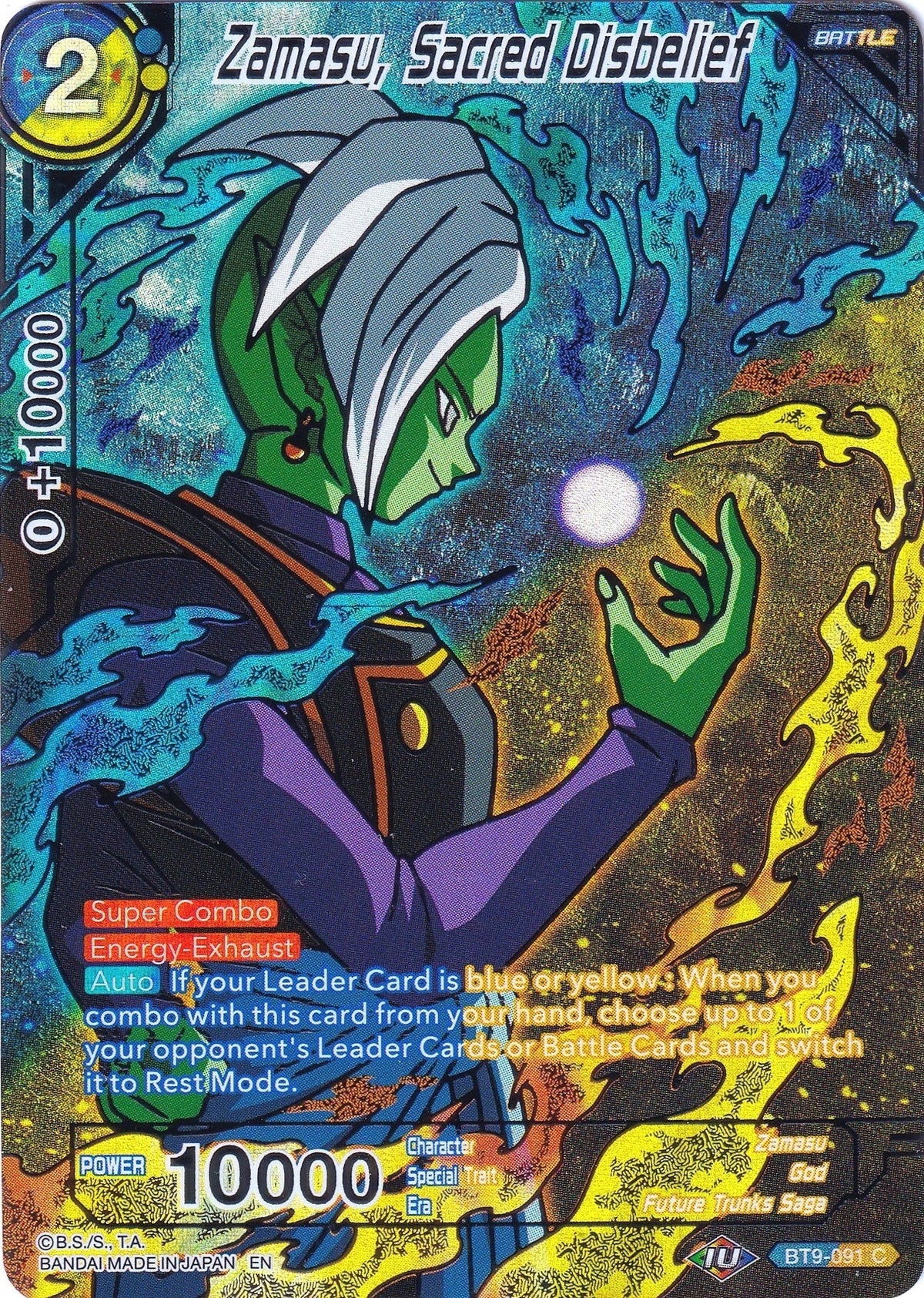 Image for Zamasu, Sacred Disbelief (BT9-091) (CSV2) - Dragon Ball Super: Masters