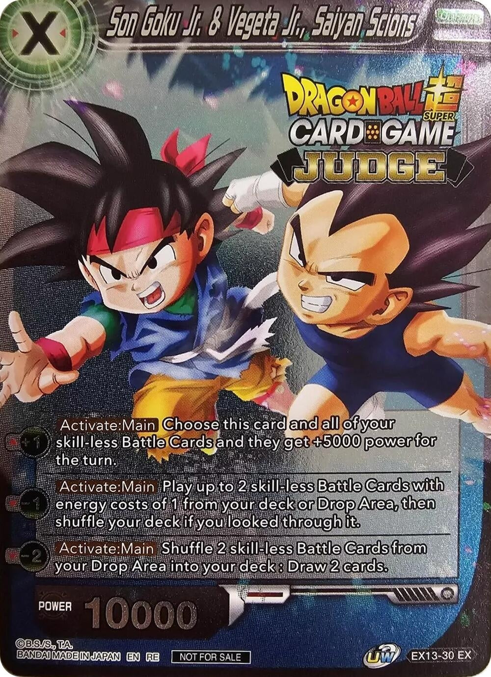 Image for Son Goku Jr. & Vegeta Jr., Saiyan Scions (Judge Pack Vol.11) (EX13-30) (TPR) - Dragon Ball Super: Masters