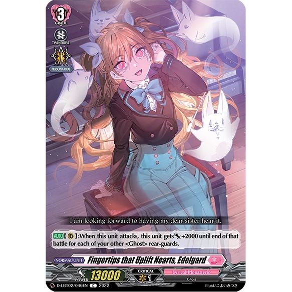 Image for Fingertips that Uplift Hearts, Edelgard (D-LBT02/046EN) (D-LBT02) - Cardfight Vanguard