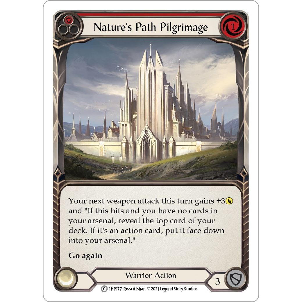 Image for Nature's Path Pilgrimage (Red) (1HP177) (1HP) - Flesh and Blood TCG