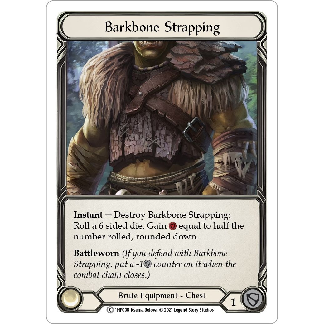 Image for Barkbone Strapping (1HP008) (1HP) - Flesh and Blood TCG