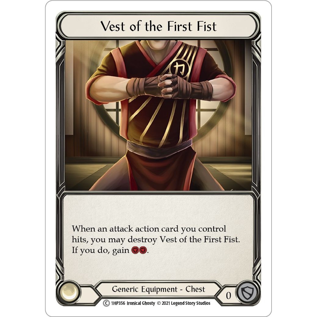 Image for Vest of the First Fist (1HP356) (1HP) - Flesh and Blood TCG