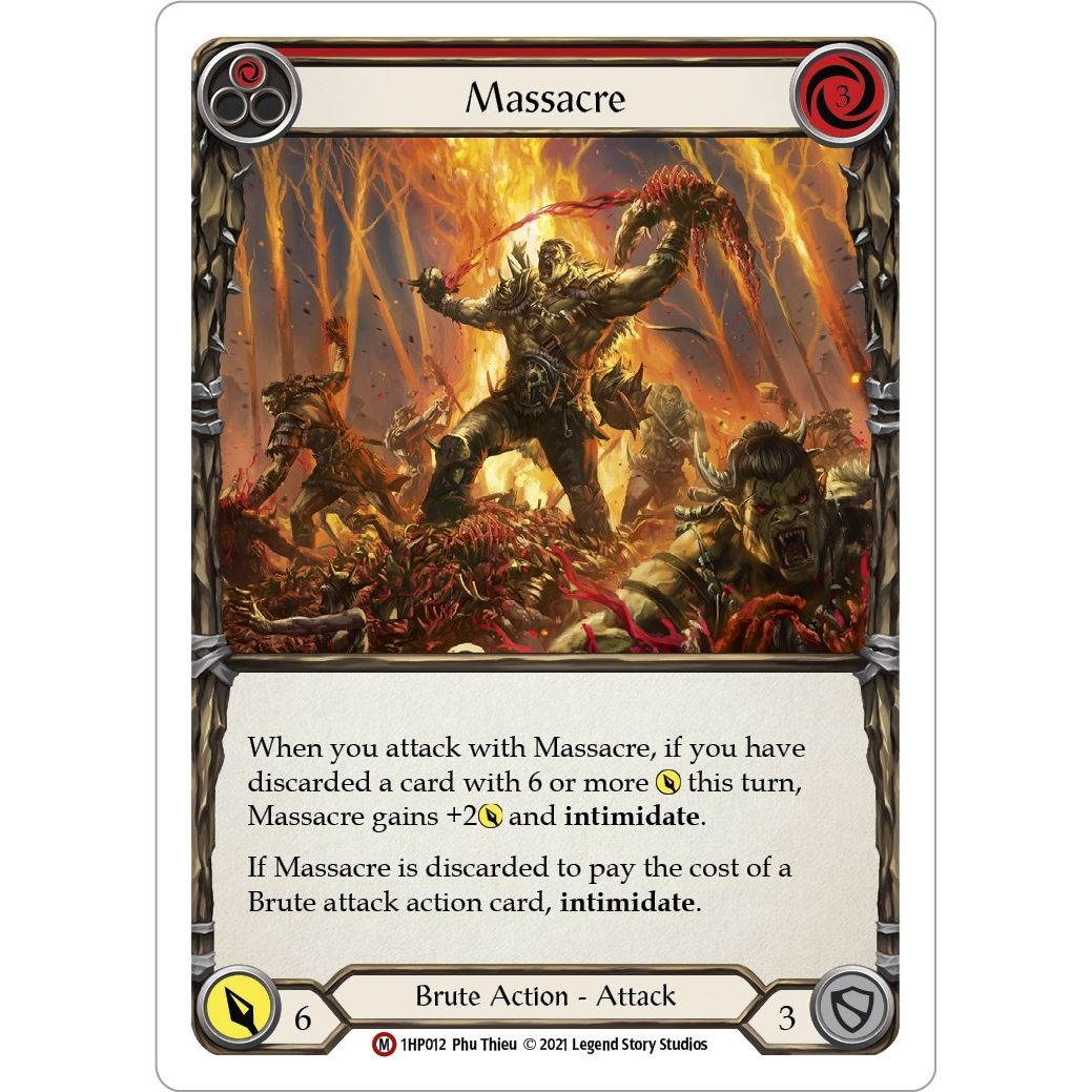 Image for Massacre (1HP012) (1HP) - Flesh and Blood TCG
