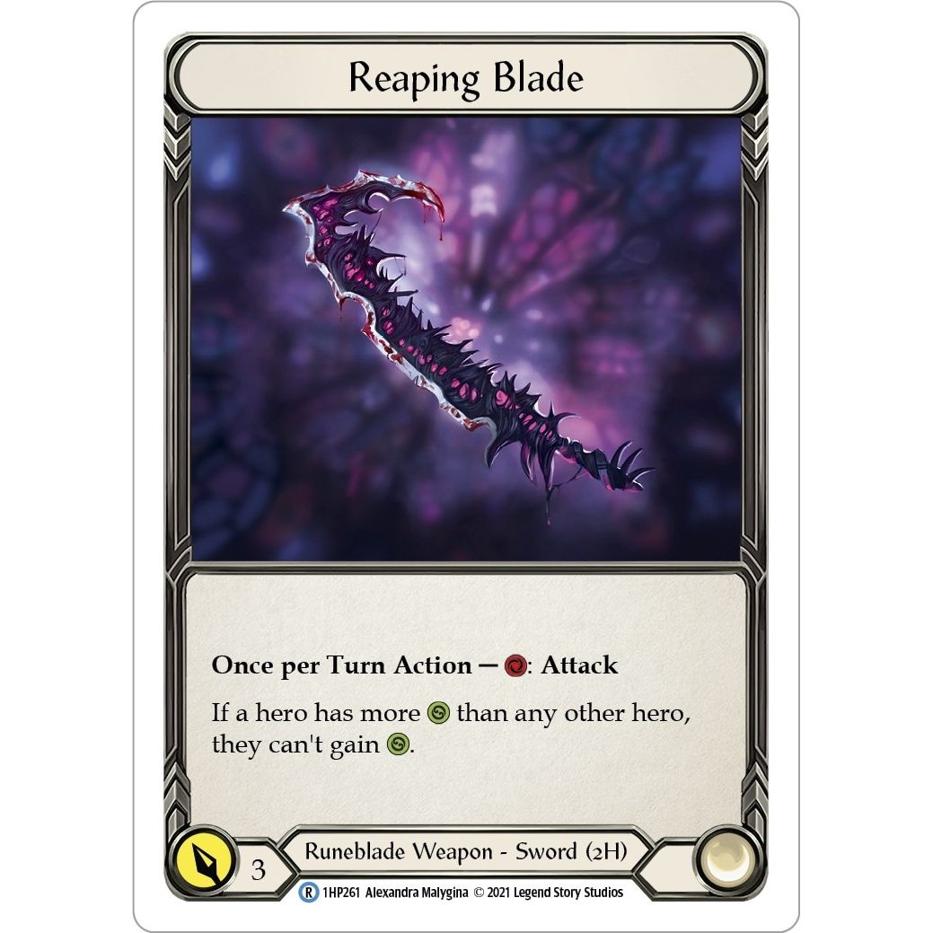 Image for Reaping Blade (1HP261) (1HP) - Flesh and Blood TCG